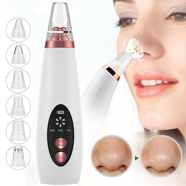 Blackheads Removals And Impurities Powerful Pore Vacuum 6 Suction Heads