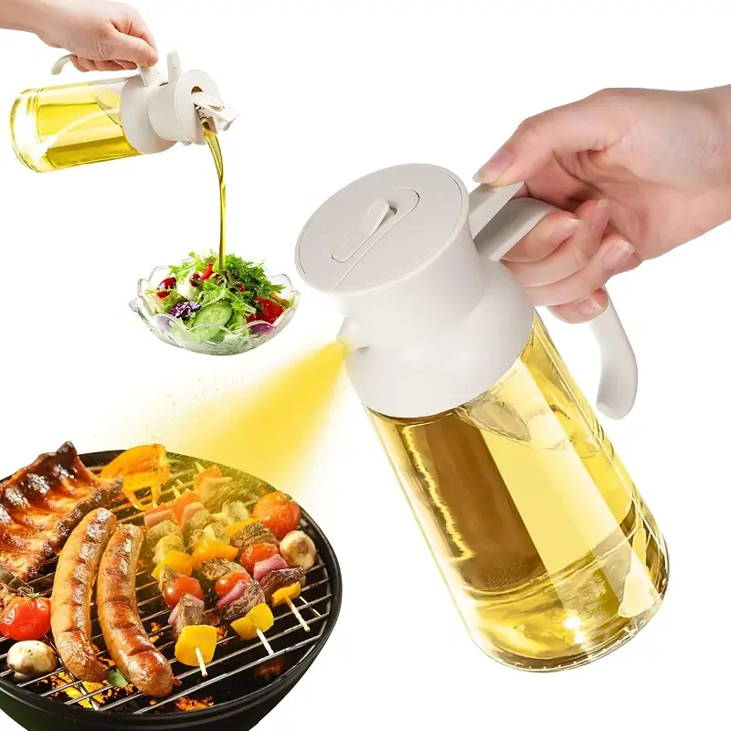 2 in 1 Oil Sprayer and Oil Dispenser Bottle 500ml