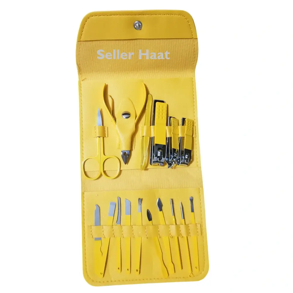 16Pcs Manicure Set SS Nail Clippers Kit And Pedicure