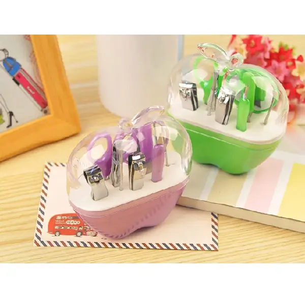 Apple Shape Scissors Nail Manicure Kit