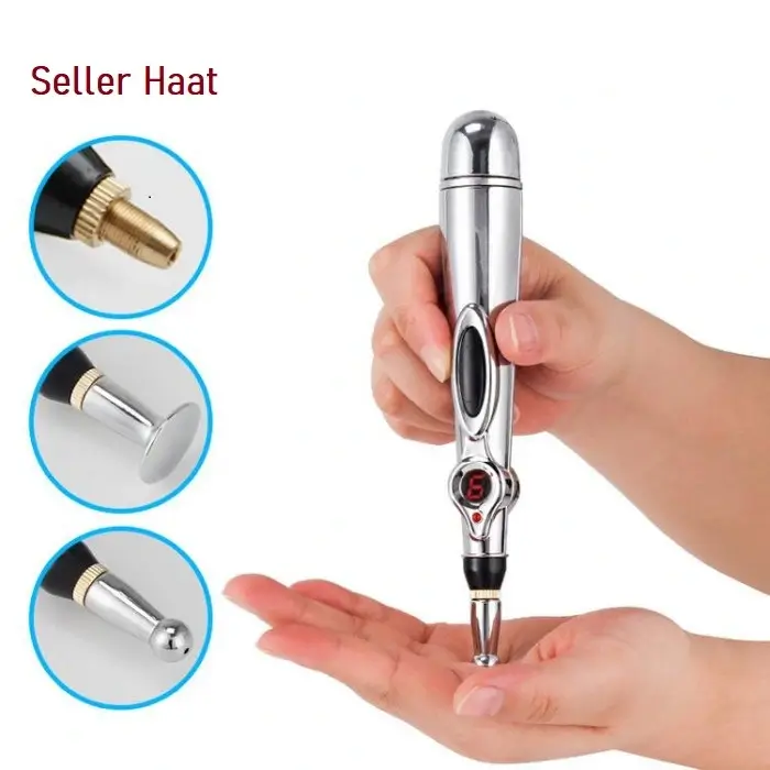 Electronic Acupuncture Pen Massager Meridians Laser Therapy Heal Massage - Image 4