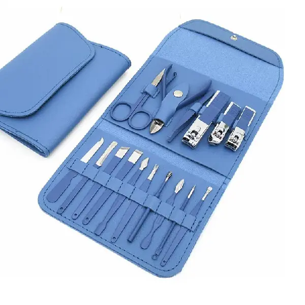 Manicure Set Stainless Steel Nail Clippers Kit And Pedicure (16Pcs)