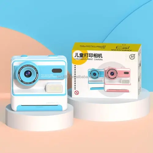 Kids Mini Instant Print Camera Dual Lens 2.4 Screen