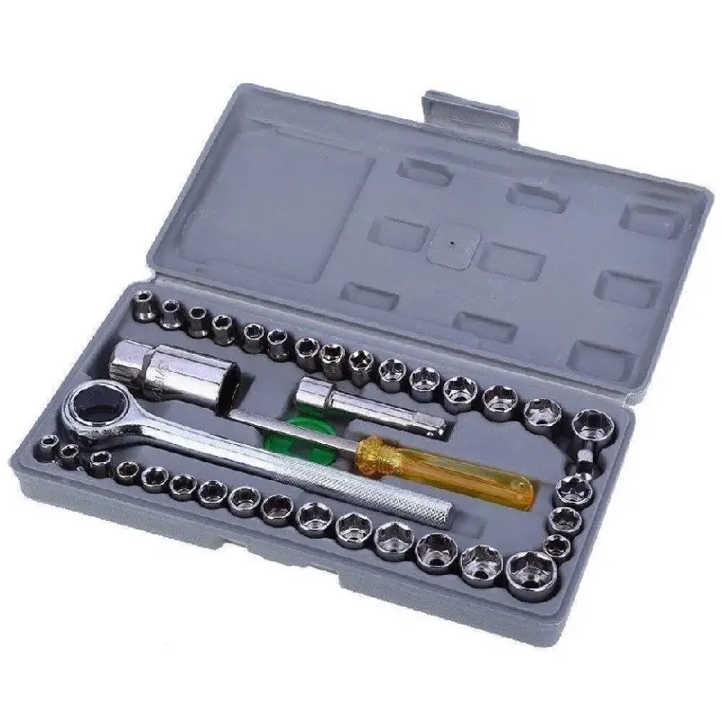 40 Pcs Combination Socket Wrench Set With Box