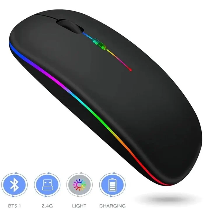 Wireless Bluetooth Mouse for Laptop (Bluetooth 5.1 + USB)