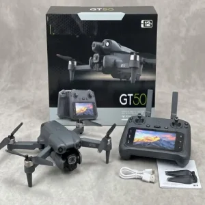GT50 Foldable Drone with Built-in Screen Remote Controller
