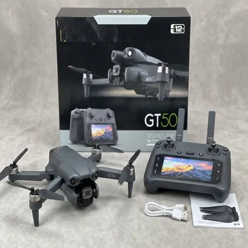 GT50 Foldable Drone with Built-in Screen Remote Controller